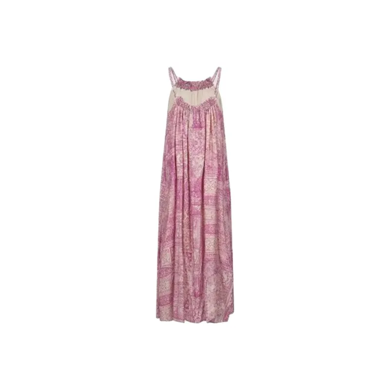 URBAN REVIVO Sleeveless Dress Women's Fuchsia Print-1