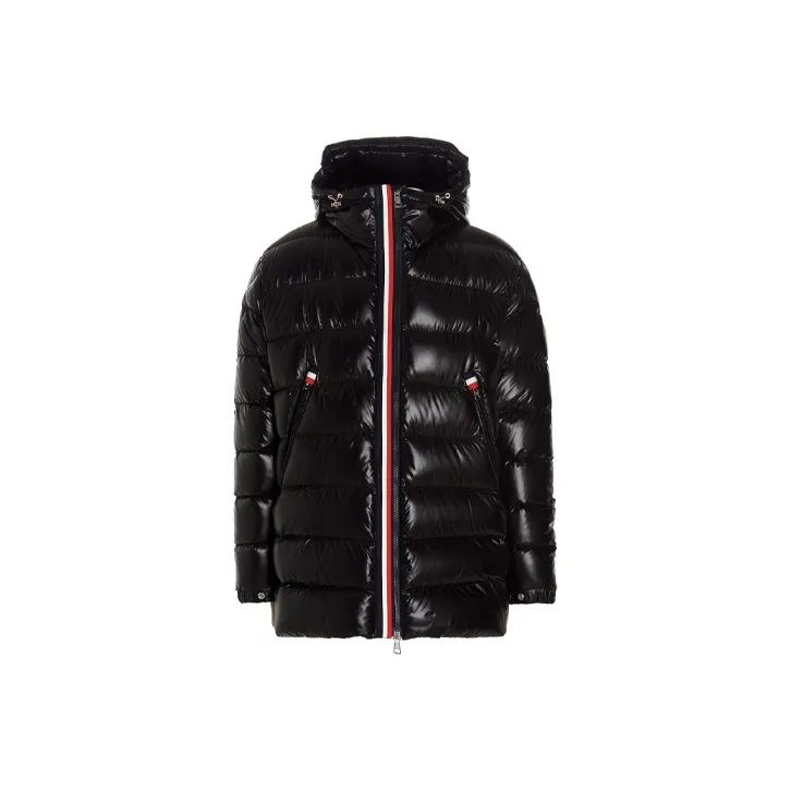 Moncler Courcillon Full Zip Shiny Puffer Jacket-0