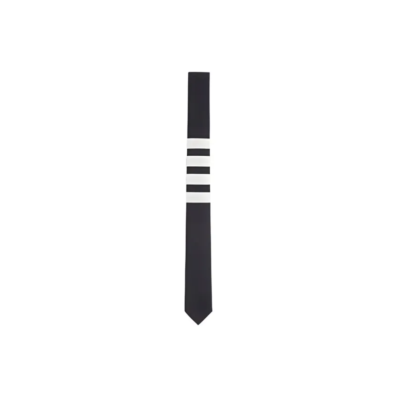 THOM BROWNE 4 bar Plain Weave Tie-0