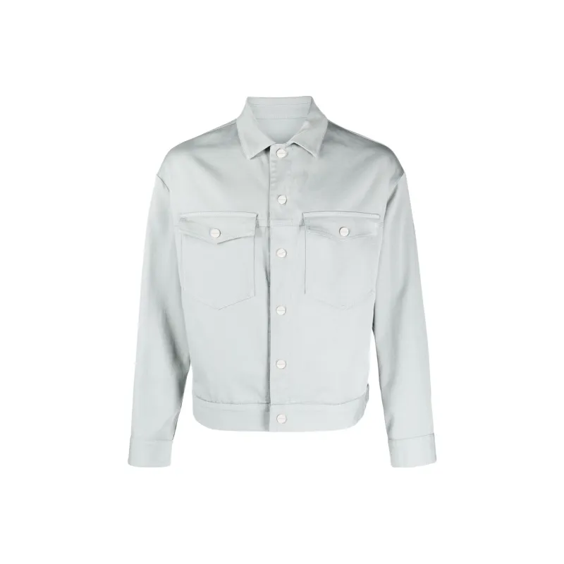 GIORGIO ARMANI Denim Jackets Men Pink Wax Green-0