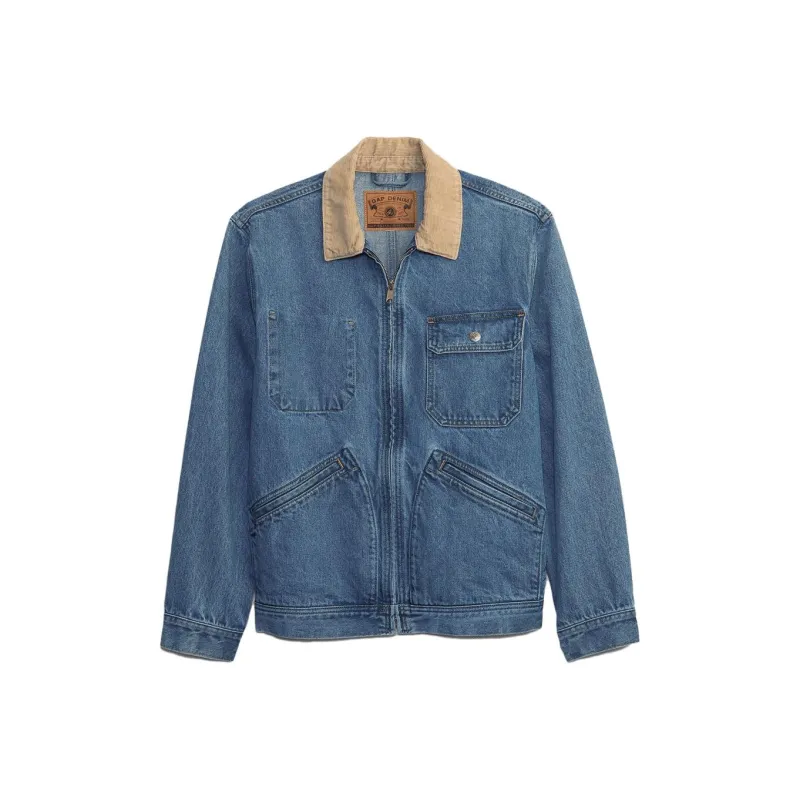 GAP GAP X SEAN WOTHERSPOON Co-branded Series Denim Jacket Unisex Blue-0
