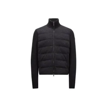 Moncler Logo Patch Padded Cardigan