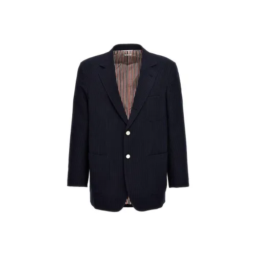 THOM BROWNE Single Breasted Seersucker Blazer