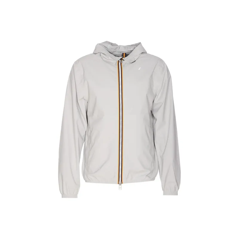 K WAY Logo Printed Hooded Zipped Jacket-0