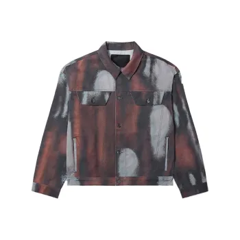 A-COLD-WALL* Denim Jackets Unisex Gray Red