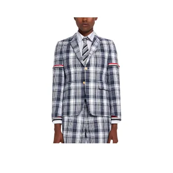 THOM BROWNE Business Suits Men Gray