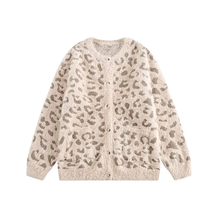 Extreme turbo Knitwear Unisex Leopard Print-0