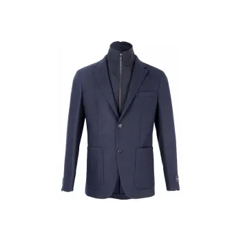 Zegna FW21 Business Suit Coat Men's Dark Blue
