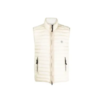 STONE ISLAND Vests Men White