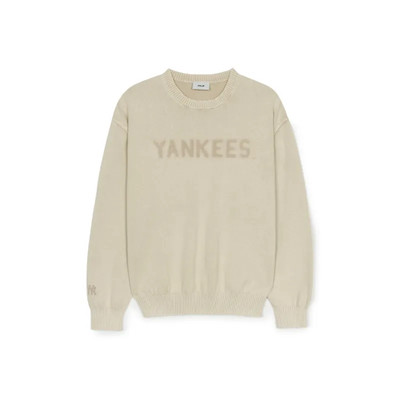 MLB Basic New York Yankees Knitwear Unisex Sandy Brown-0