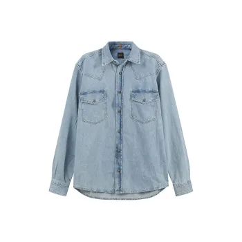 HUGO BOSS Denim Jacket Men's Light Blue