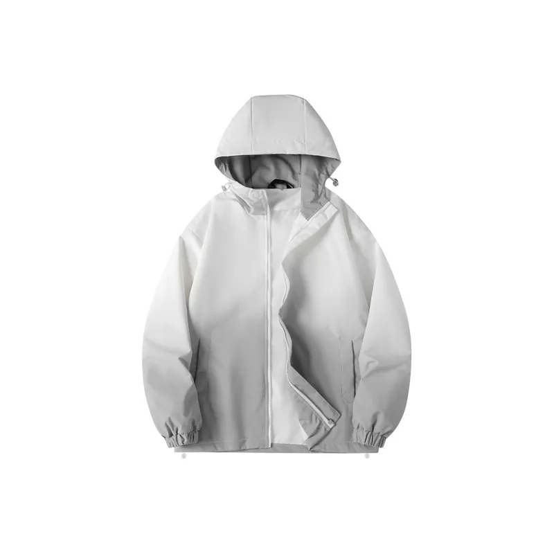 TELENT Hooded Casual Windbreaker Jacket Unisex-0