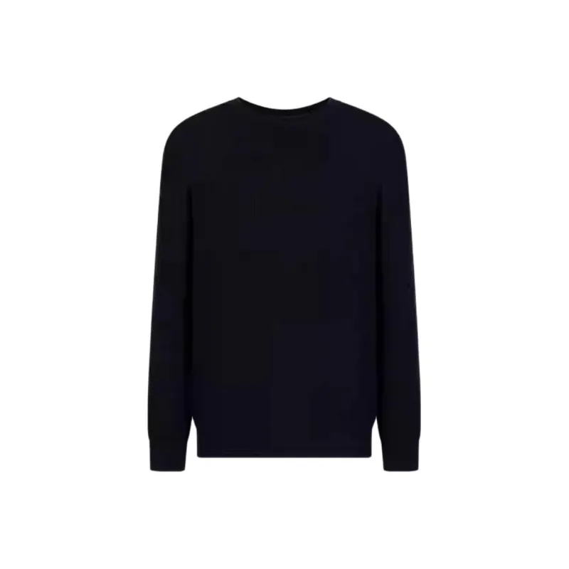 EMPORIO ARMANI Jumper In A Half Fisherman's Rib Knit-0