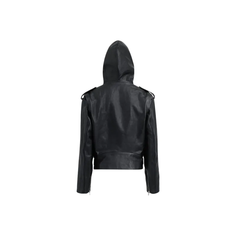 Alaia Hooded Biker Jacket-1