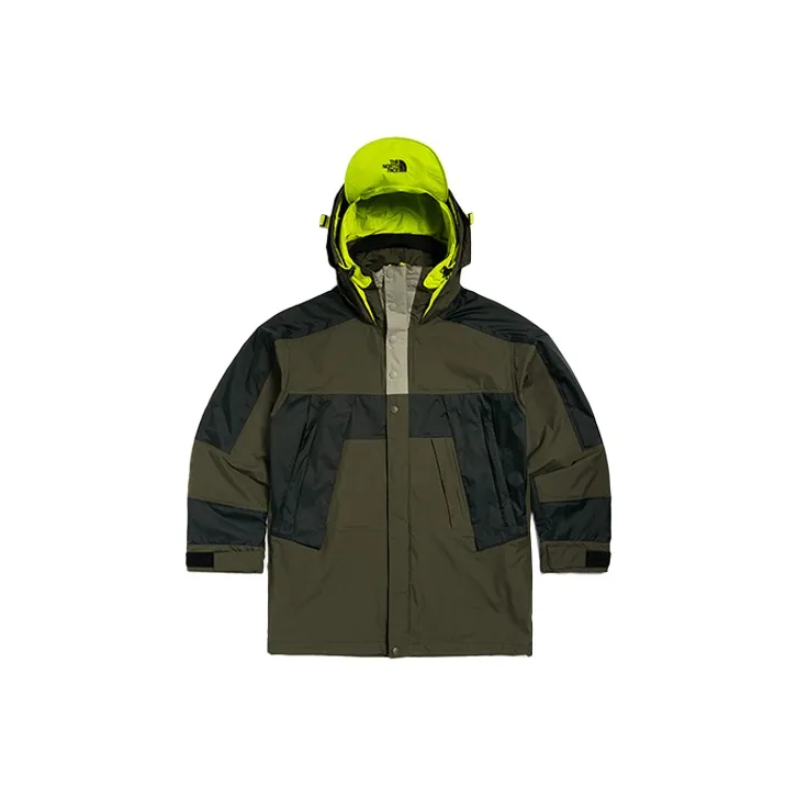 THE NORTH FACE UE Series Waterproof And Windproof Windbreaker Jacket Men's Green-0