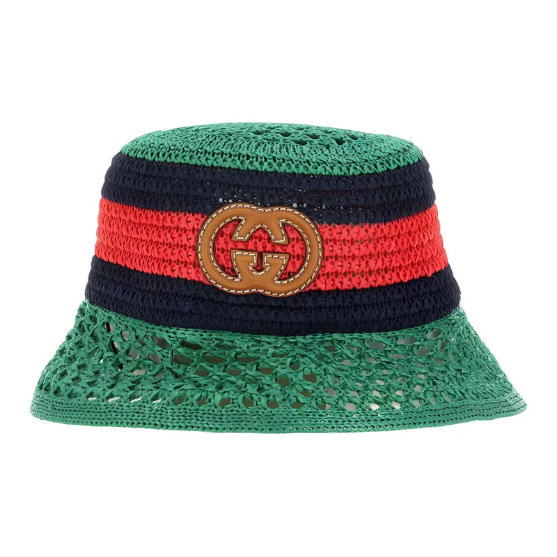 GUCCI Viscose Bucket Hats Women's Green-1