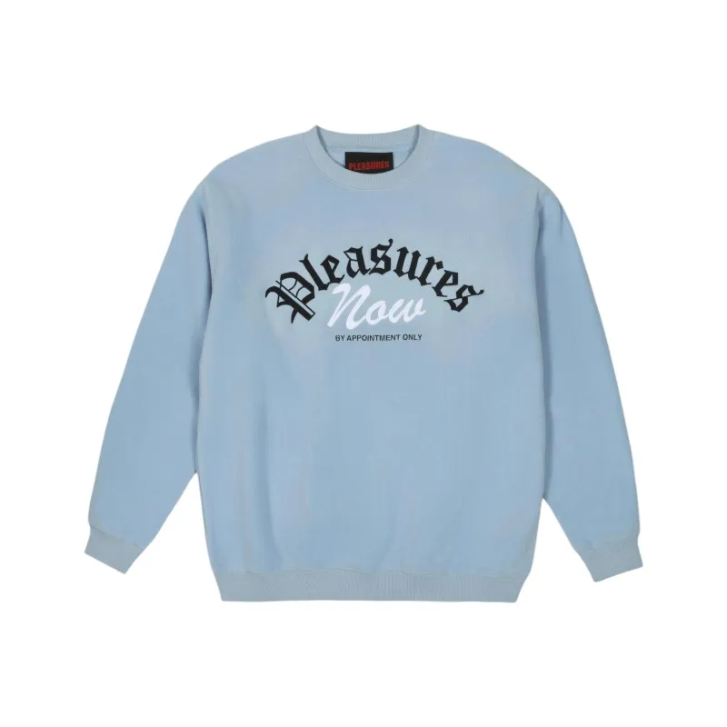 PLEASURES Appointment Fleece Crewneck-4