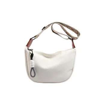 BUBM Composite Cloth Shoulder Bag Regular Unisex White Brown/White Black/Black/Pink