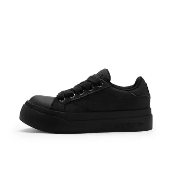 SANBAI STUDIO Height Increasing Wear Resistant Slip Resistant Low Top Canvas Shoes Unisex