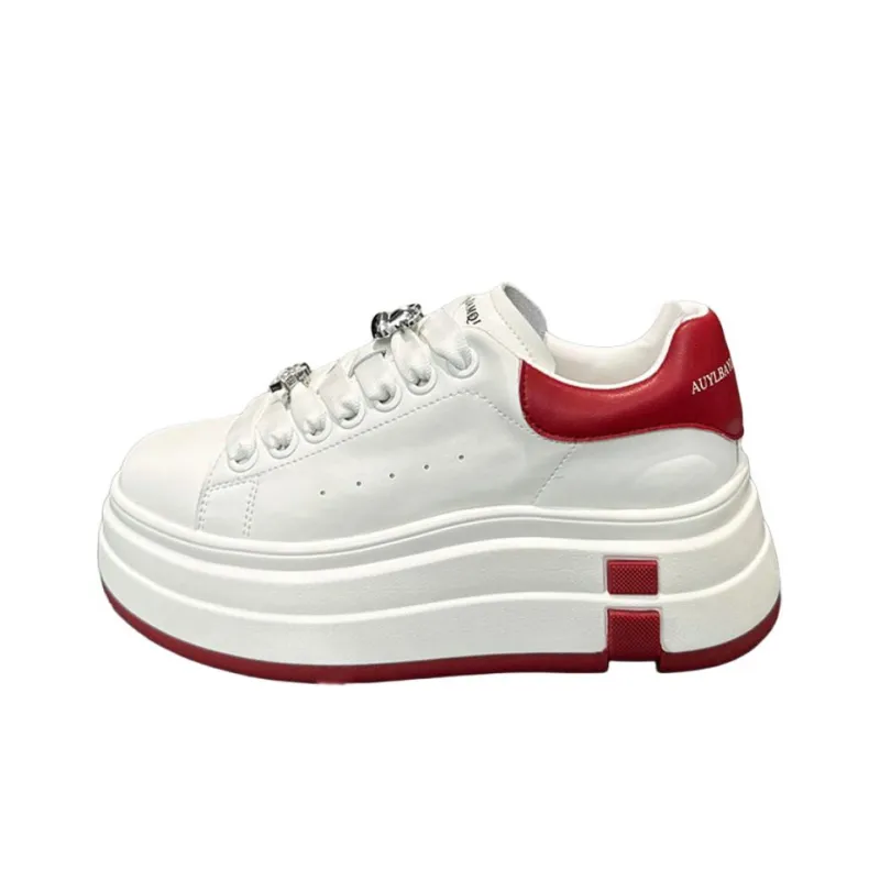 Baibianzhiheren Slip Resistant Height Increasing Skateboard Shoes Women's-2