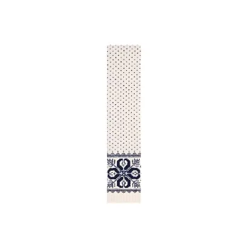 CELINE Scarf In Fair Isle Wool