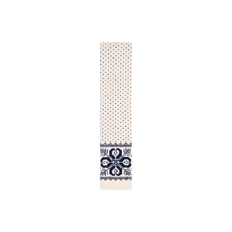 CELINE Scarf In Fair Isle Wool-0