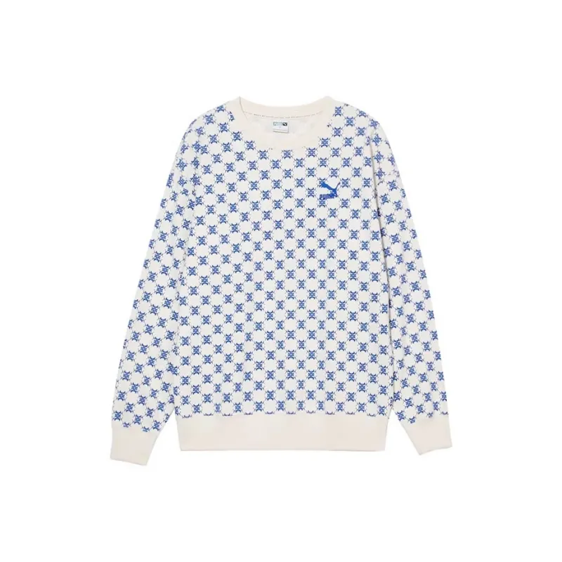 PUMA Sweatshirt Unisex Blue White-0