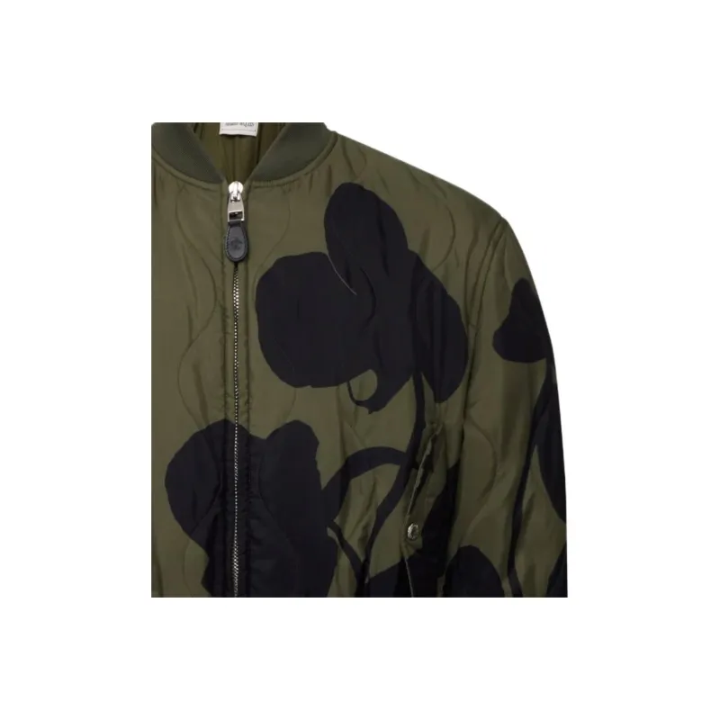 Alexander McQueen Orchid Quilted Bomber Jacket-1