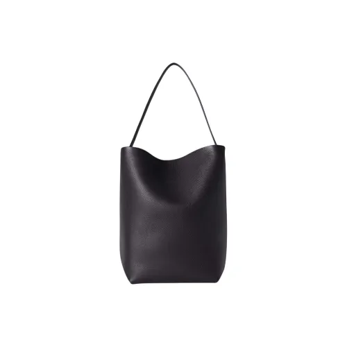 THE ROW N/S Park Calfskin Tote Bag, Shopping Bag, Shoulder Bag Large Size Women's Midnight Black