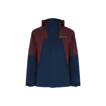 Columbia Omni Heat Water Resistant Windbreaker Jacket Men's Blue/Red Color