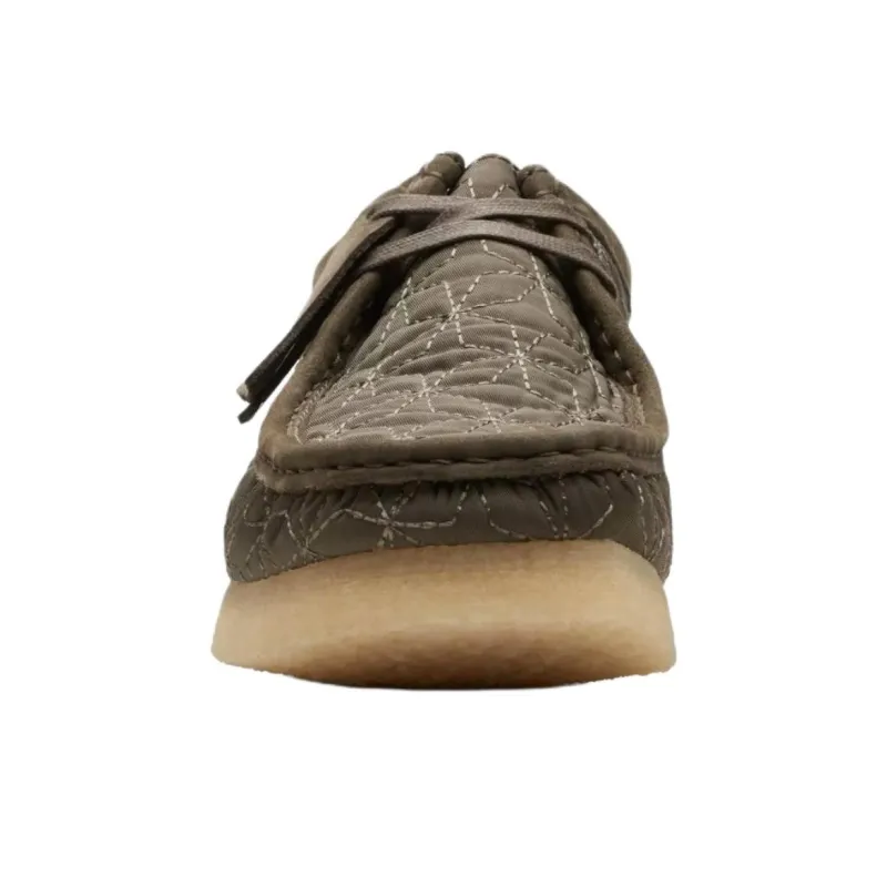 Clarks Wallabee 'Olive Combination' Boots-4