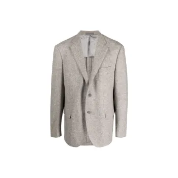 Corneliani Single breasted Virgin wool Blend Blazer