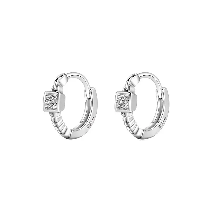 KEMLAIDA S999 Fine Silver Earrings Women's-0