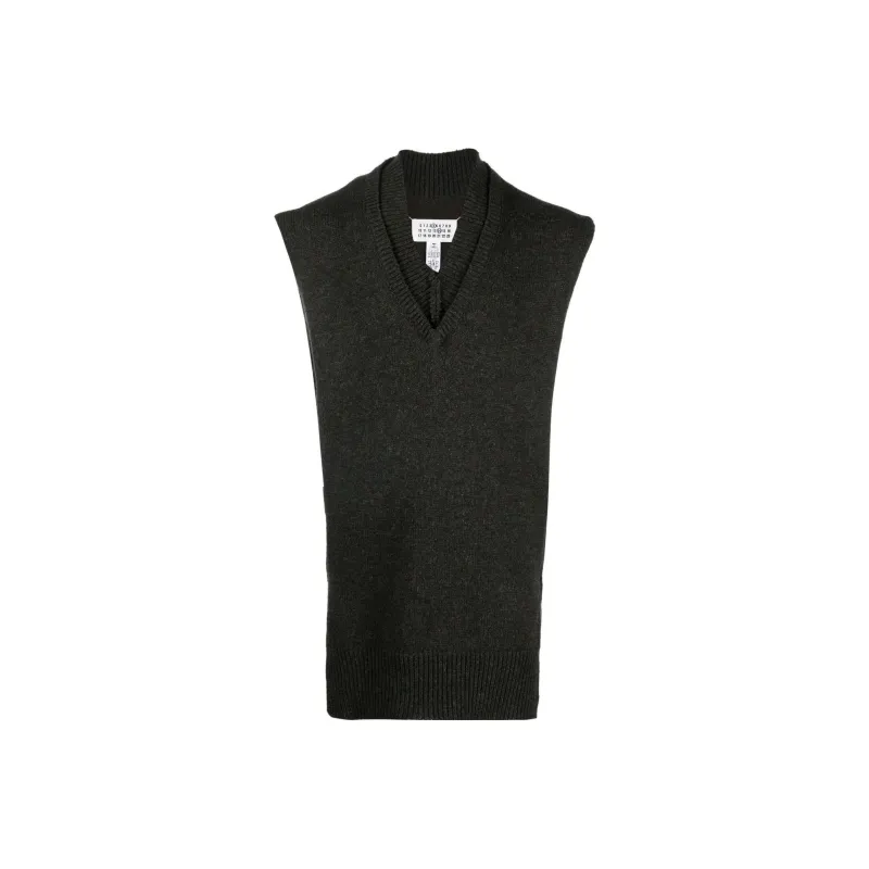 Maison Margiela Vests Unisex Black-0