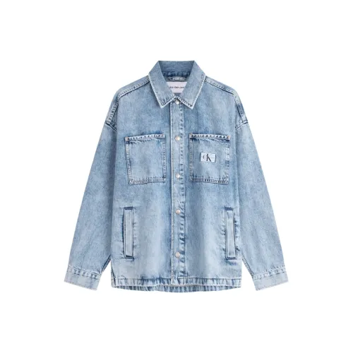 CALVIN KLEIN Jacket Men's Denim Light Blue
