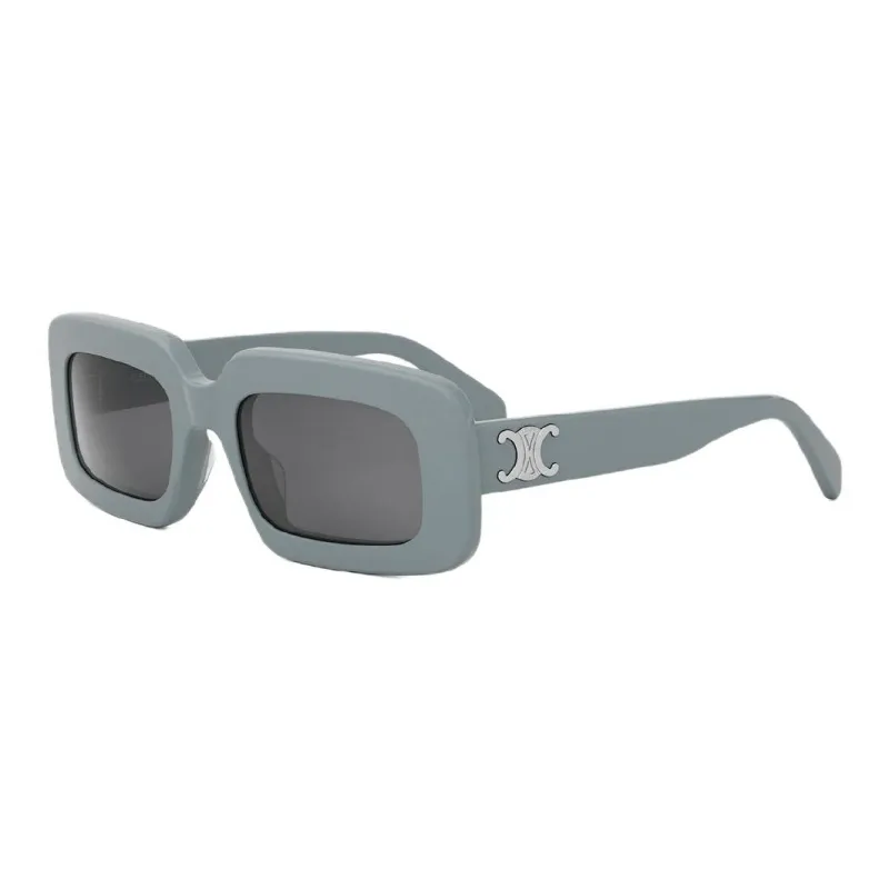 CELINE Rectangular Sunglasses Men's Gray-0