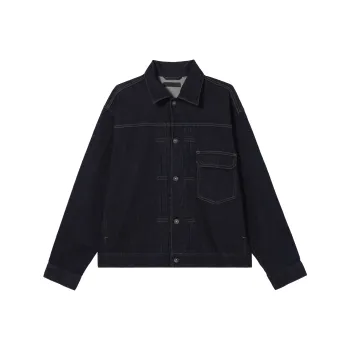 UNIQLO Denim Jacket Unisex Deep Sea Blue