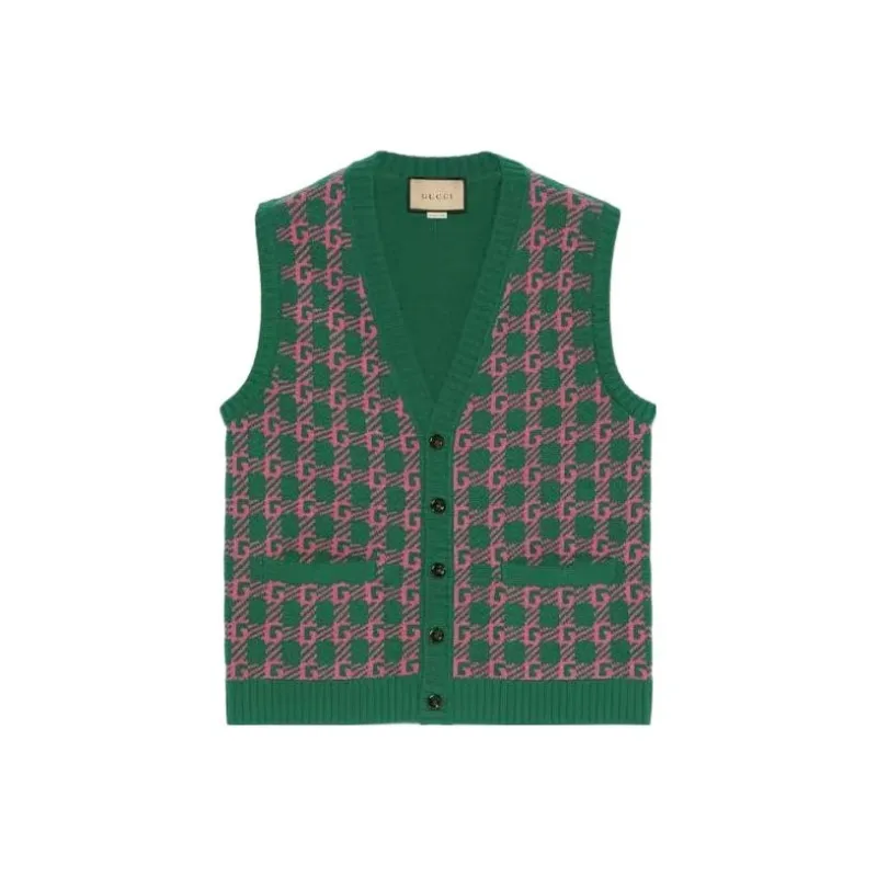 GUCCI X Harry Styles Co-branded Vests Unisex Green-0