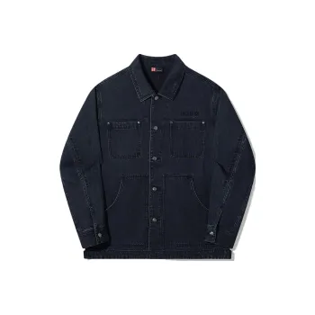 LiNing Vital Series Denim Jackets Unisex Black Washed Denim