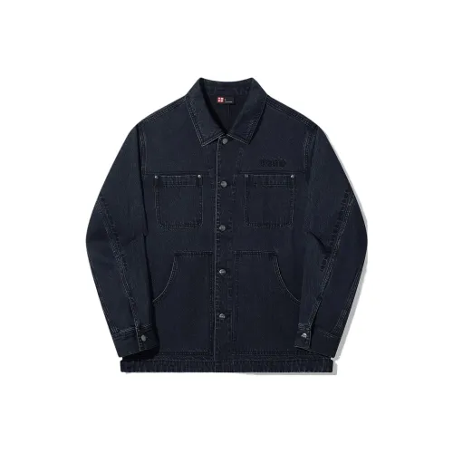 LiNing Vital Series Denim Jackets Unisex Black Washed Denim