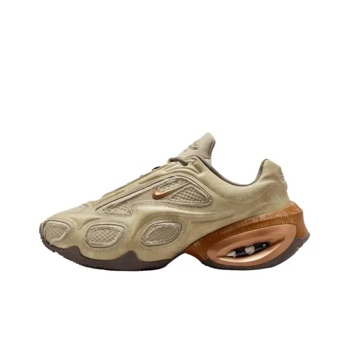 Nike Air Max Muse Anti Slip Wear Resistant Low Top Casual Running Shoes Women's Khaki