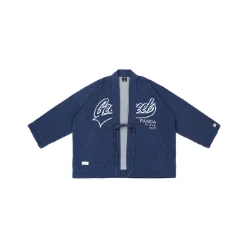 WAYNEXZAVIER Loose Fit Denim Jacket Unisex Blue