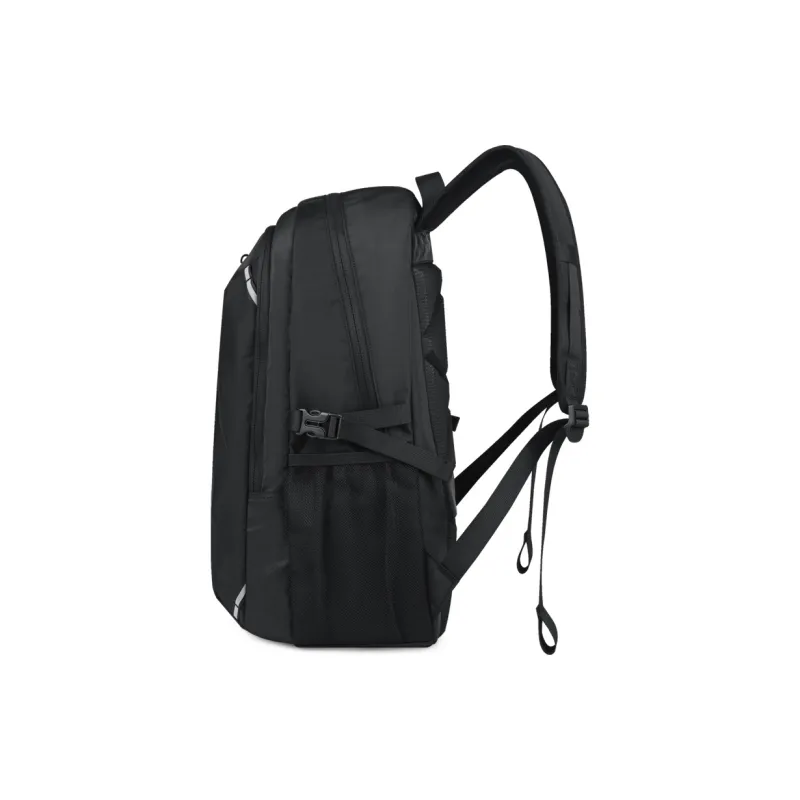 EDISON Polyester Oxford Backpack Unisex Black/Gray-8