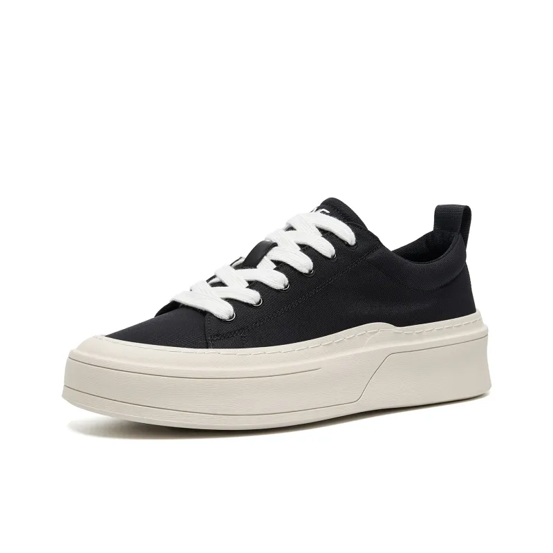 15 MINS Low Top Canvas Shoes Men's Black-1