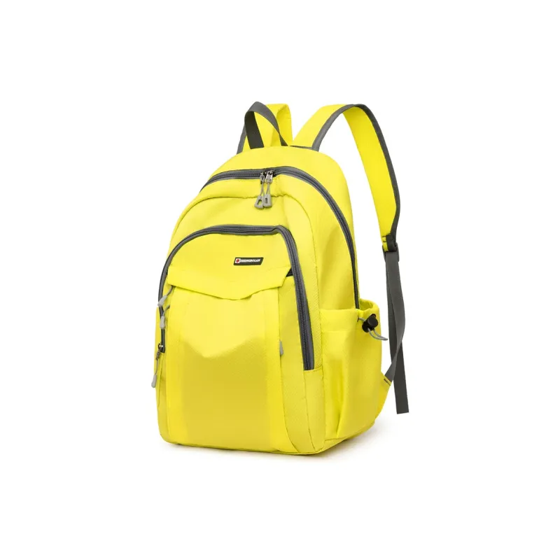 BRABOSTON Nylon Backpack Regular Unisex Black/Yellow/Blue/Rose Red/Green-8