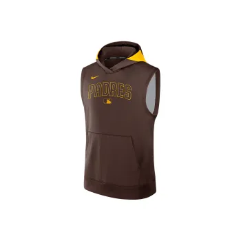 Nike San Diego Padres Authentic Collection Men's Nike Dri FIT Mlb Sleeveless Pullover Hoodie