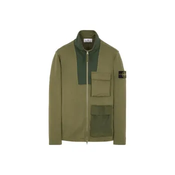 STONE ISLAND Mixed Fabric HYPE TC Series SS23 Jackets & Coats Men's Sage Green