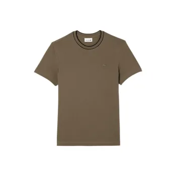 LACOSTE T Shirt Men's Khaki Brown