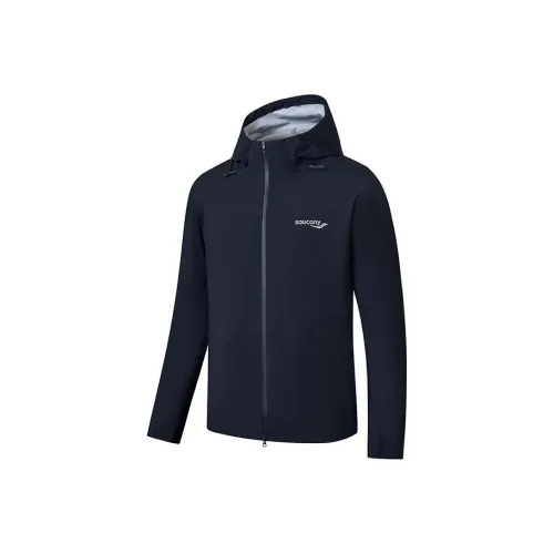 Saucony Jackets Coats Men's Black Navy Blue