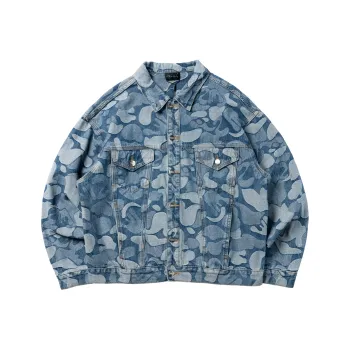 THEWIZBRAND Loose Fit Denim Jacket Unisex